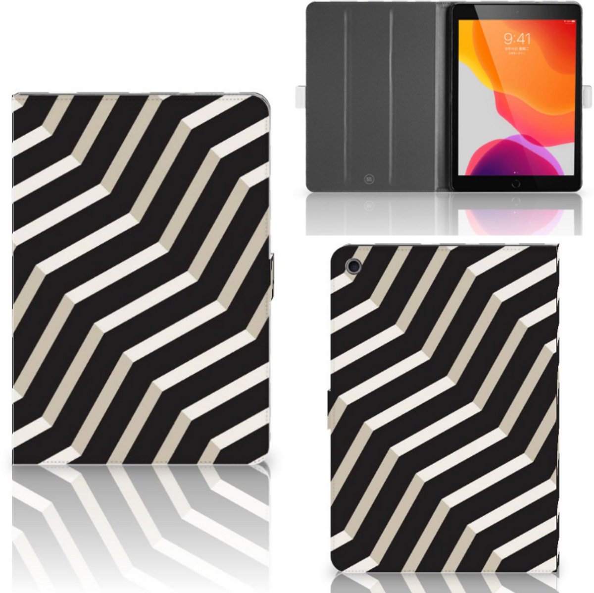 iPad 10.2 2019 | iPad 10.2 2020 | 10.2 2021 Tablet Beschermhoes Illusion