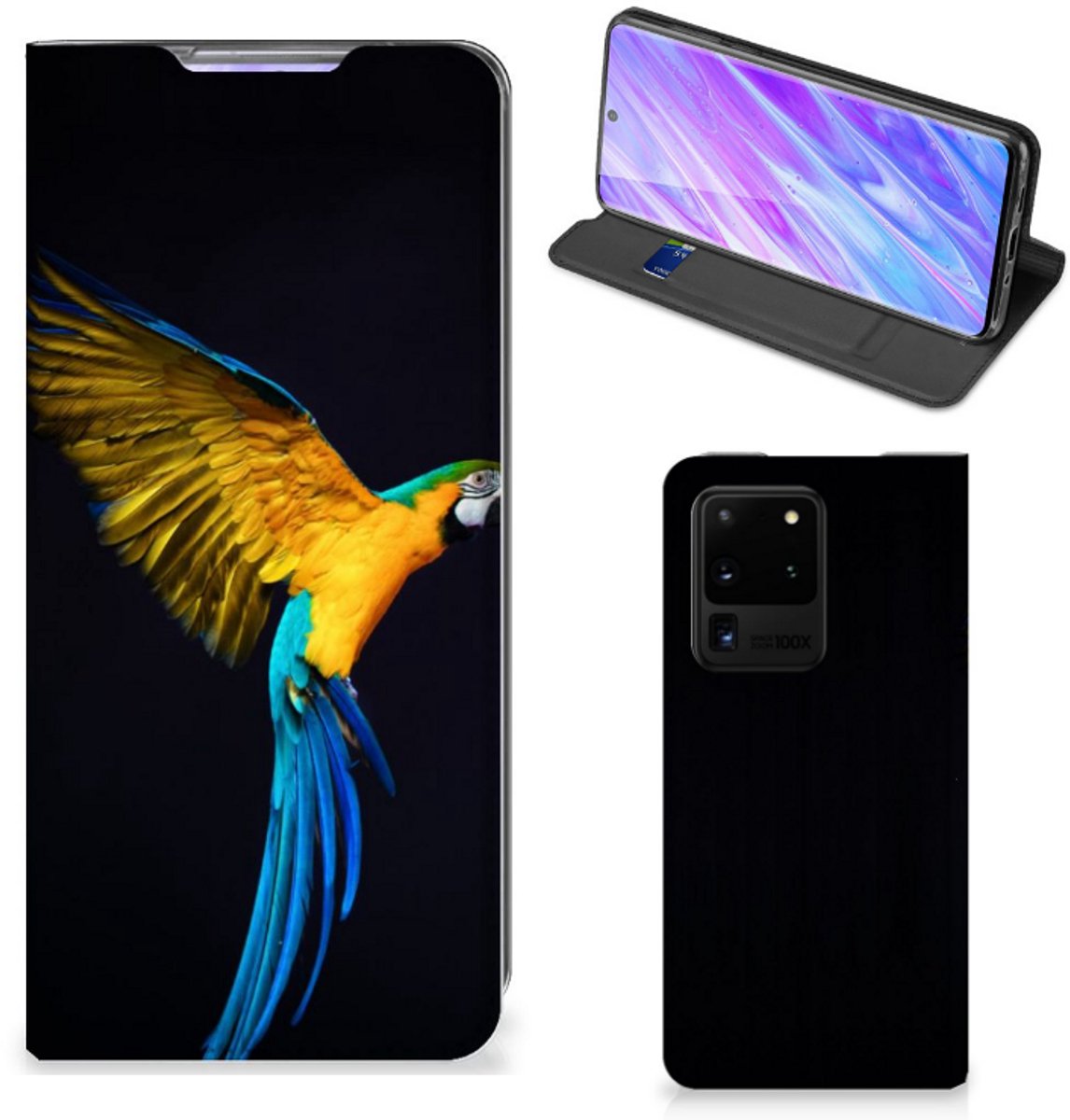 Samsung Galaxy S20 Ultra Hoesje maken Papegaai