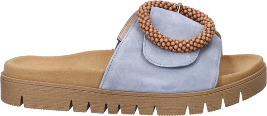 Gabor - Dames - bleu clair - pantoufles et mules - taille 38