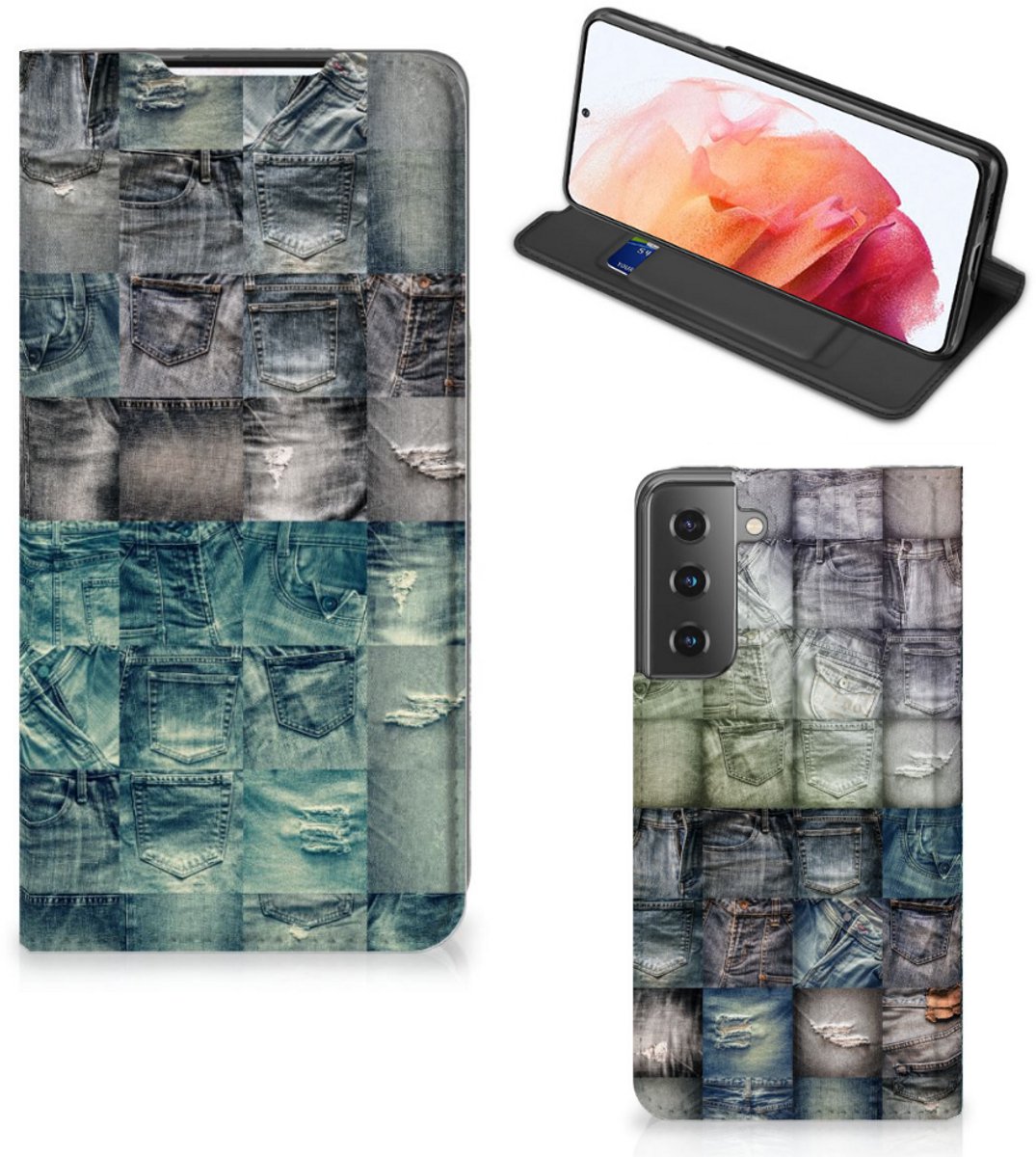 Hippe Standcase Samsung Galaxy S21 Spijkerbroeken