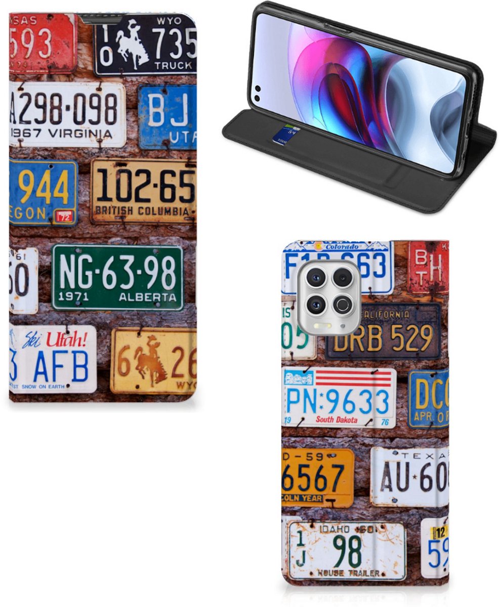 Motorola Moto G100 Stand Case Kentekenplaten