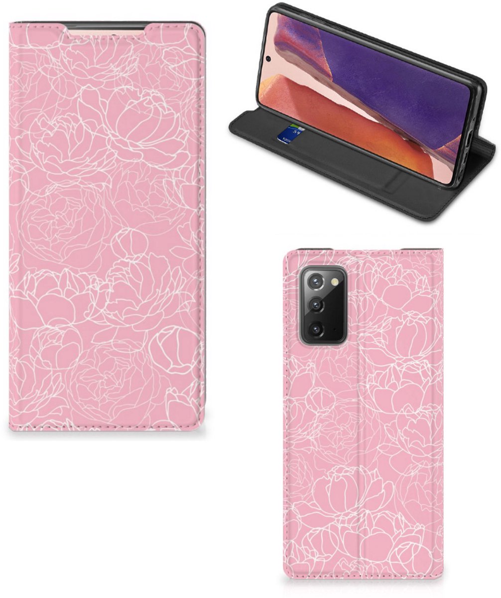 Samsung Galaxy Note20 Smart Cover White Flowers