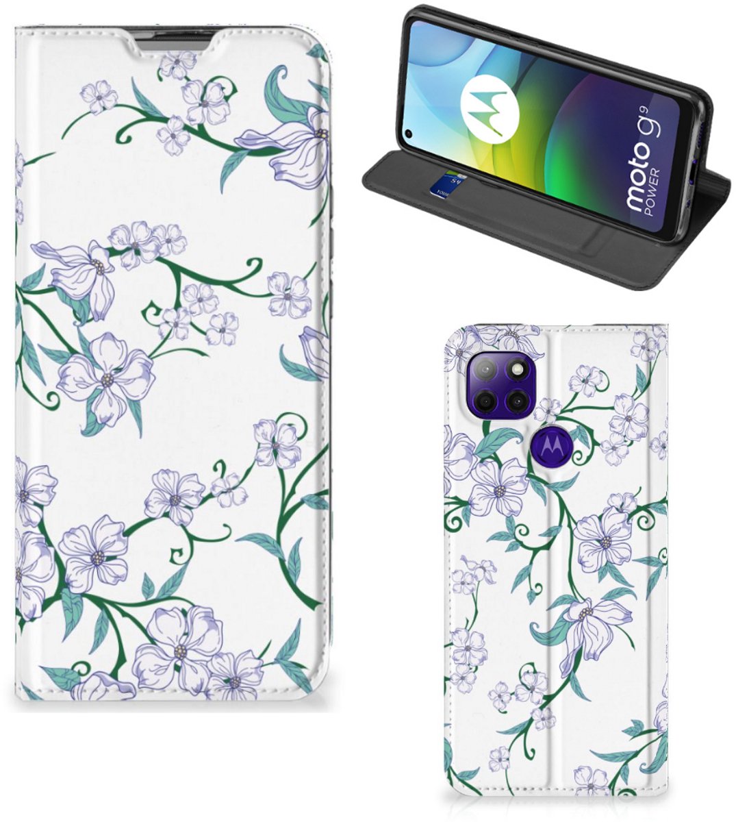 Motorola Moto G9 Power Uniek Smart Cover Blossom White