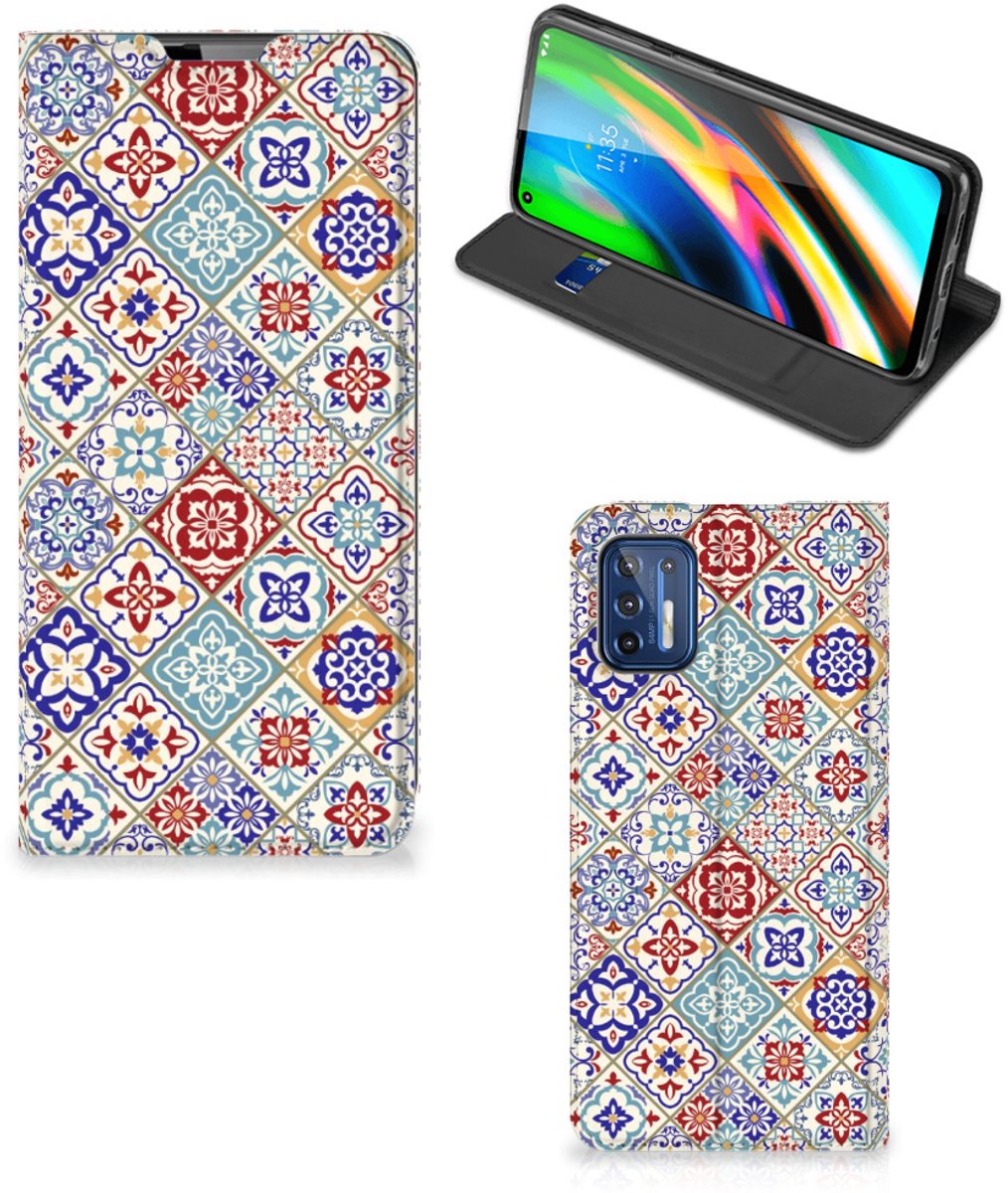 Motorola Moto G9 Plus Standcase Tiles Color