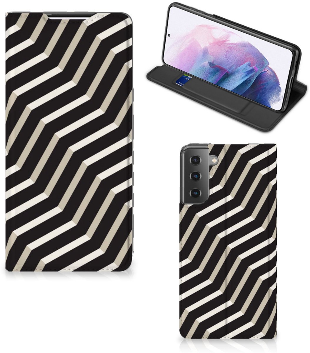 Book Case voor Samsung Galaxy S21 Plus Stand Case Illusion