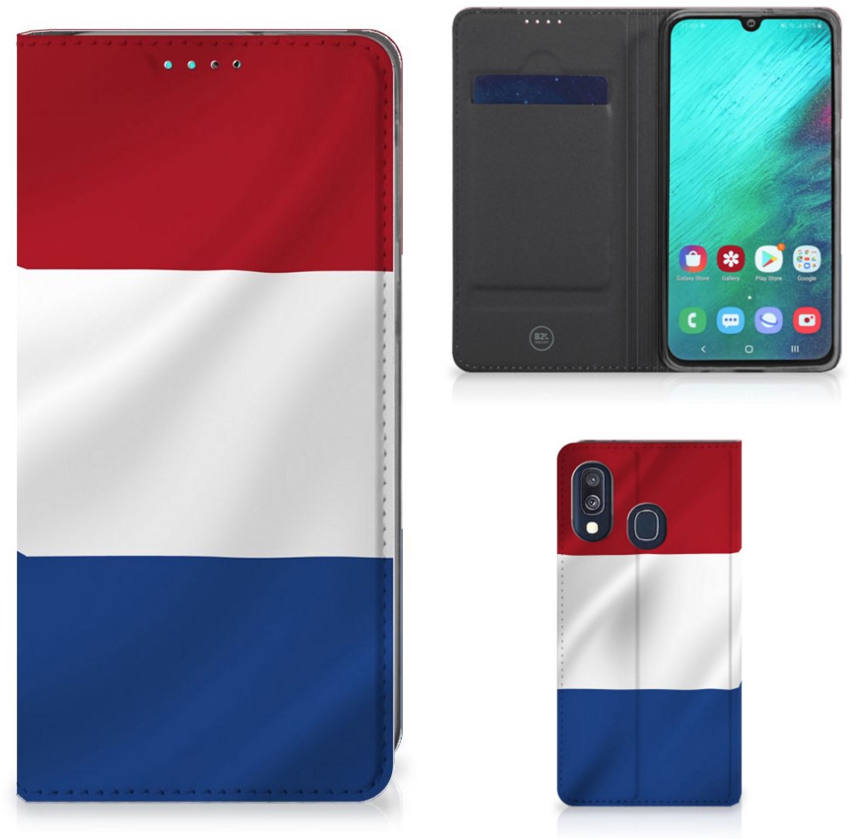 Samsung Galaxy A40 Standcase Nederlandse Vlag