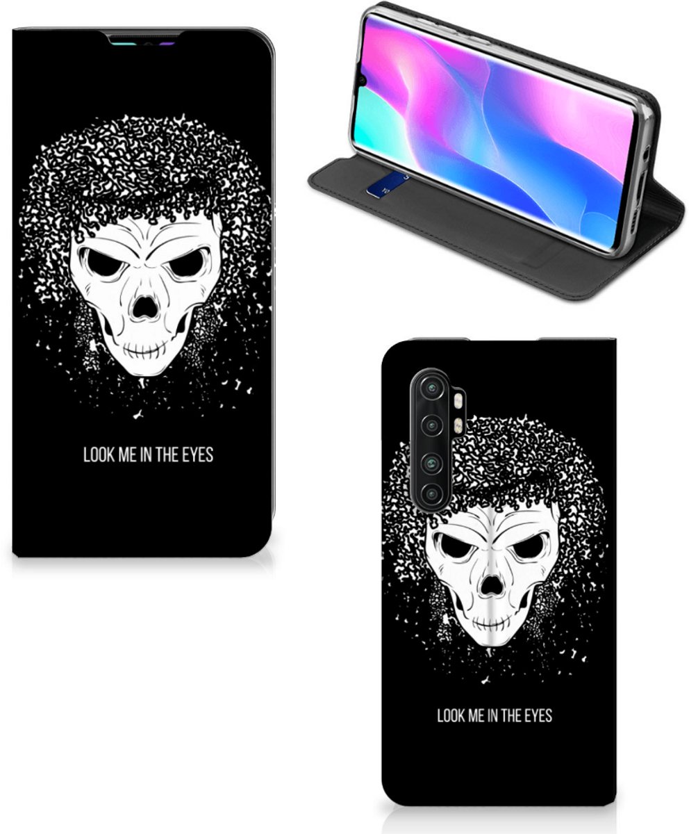 Mobiel BookCase Xiaomi Mi Note 10 Lite Skull Hair