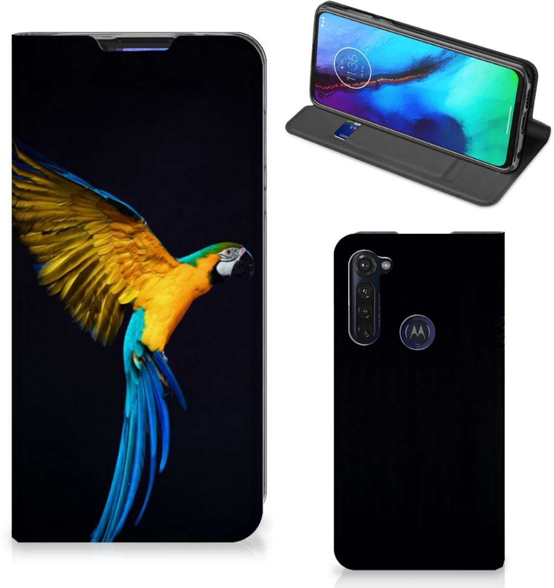 Motorola Moto G Pro Hoesje maken Papegaai