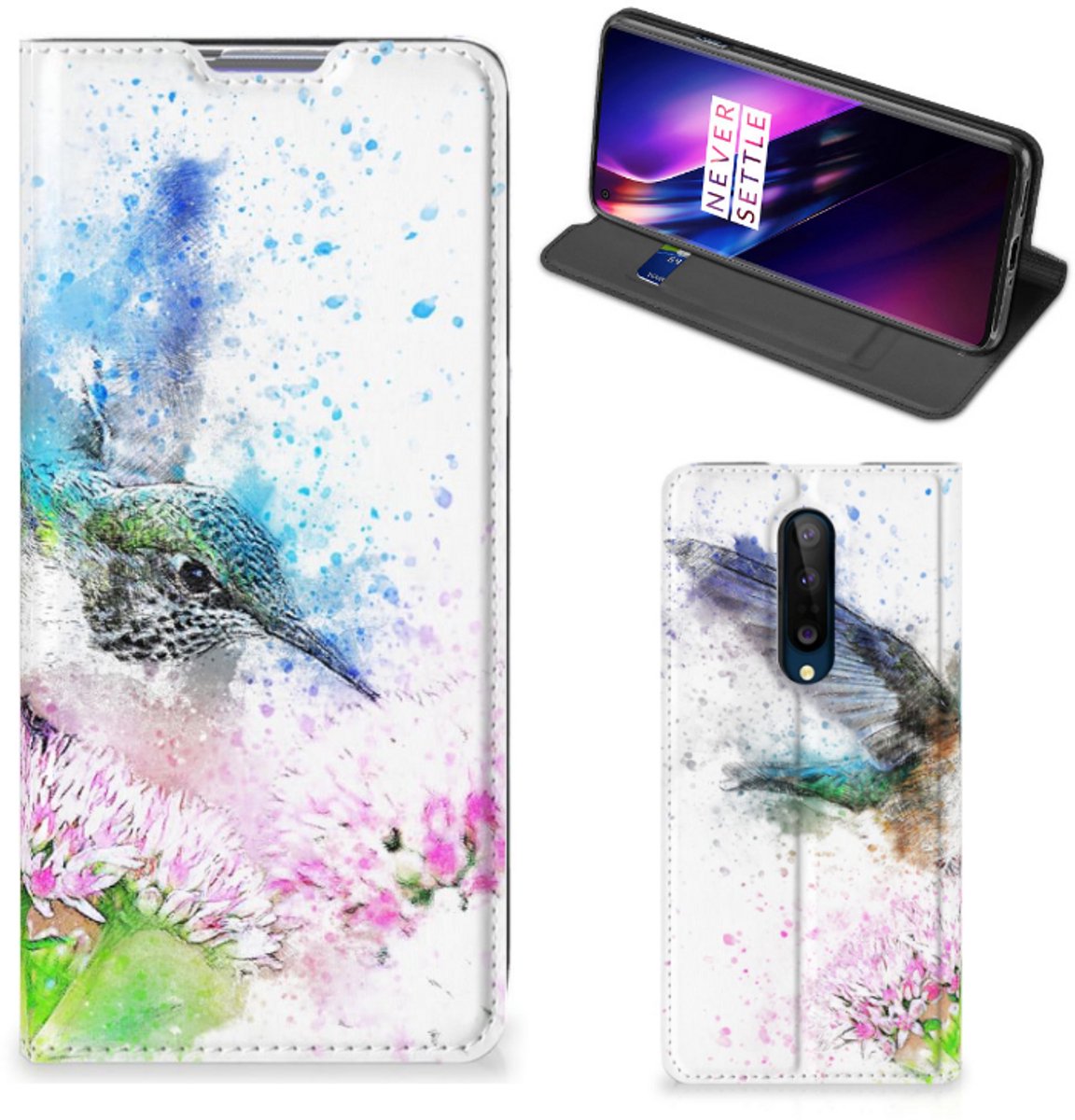 Standcase Hoesje voor Bookcase OnePlus 8 Vogel