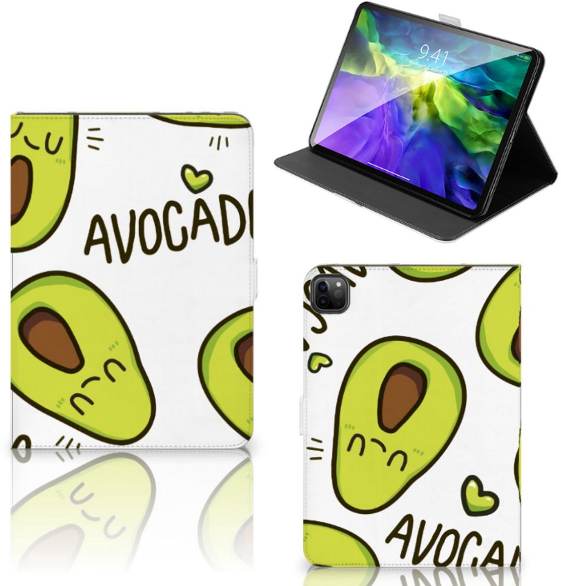 iPad Pro 11 2020/2021/2022 Hippe Tablet Hoes Avocado Singing