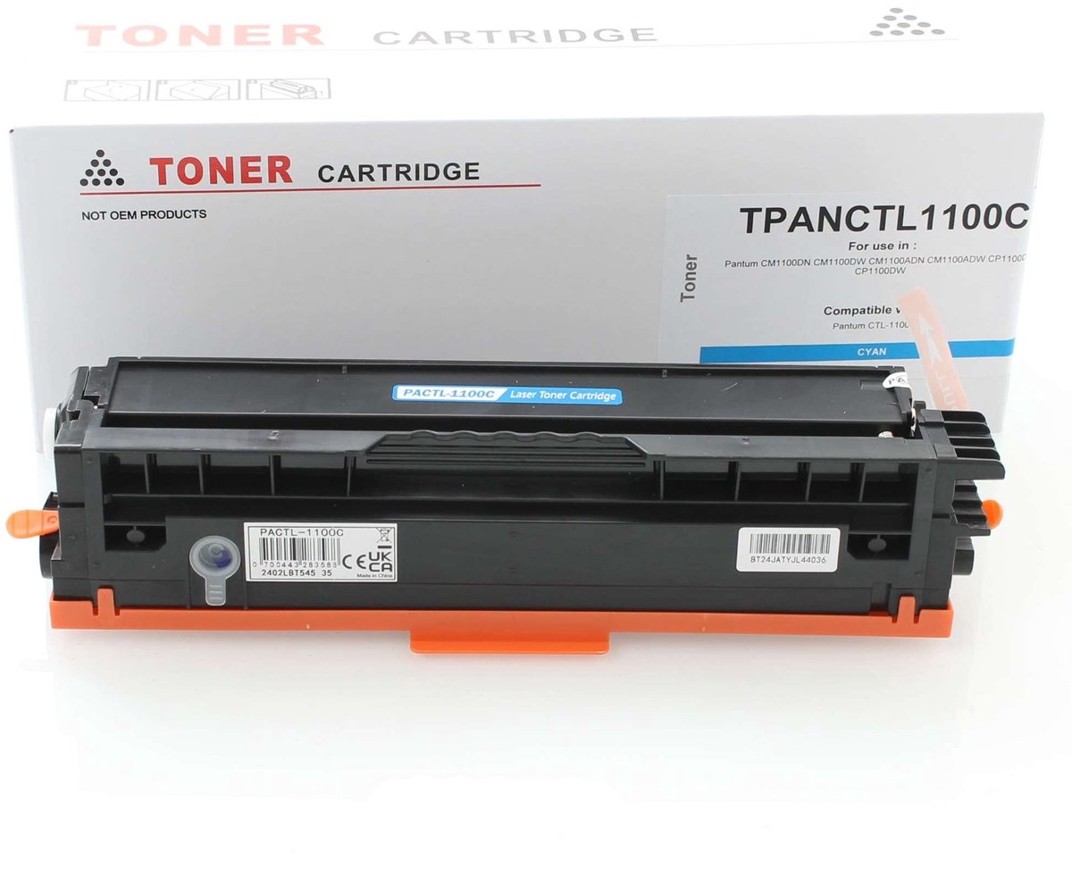 Oki - Tonercartridge - TPANCTL1100HC - Cyaan - Huismerk