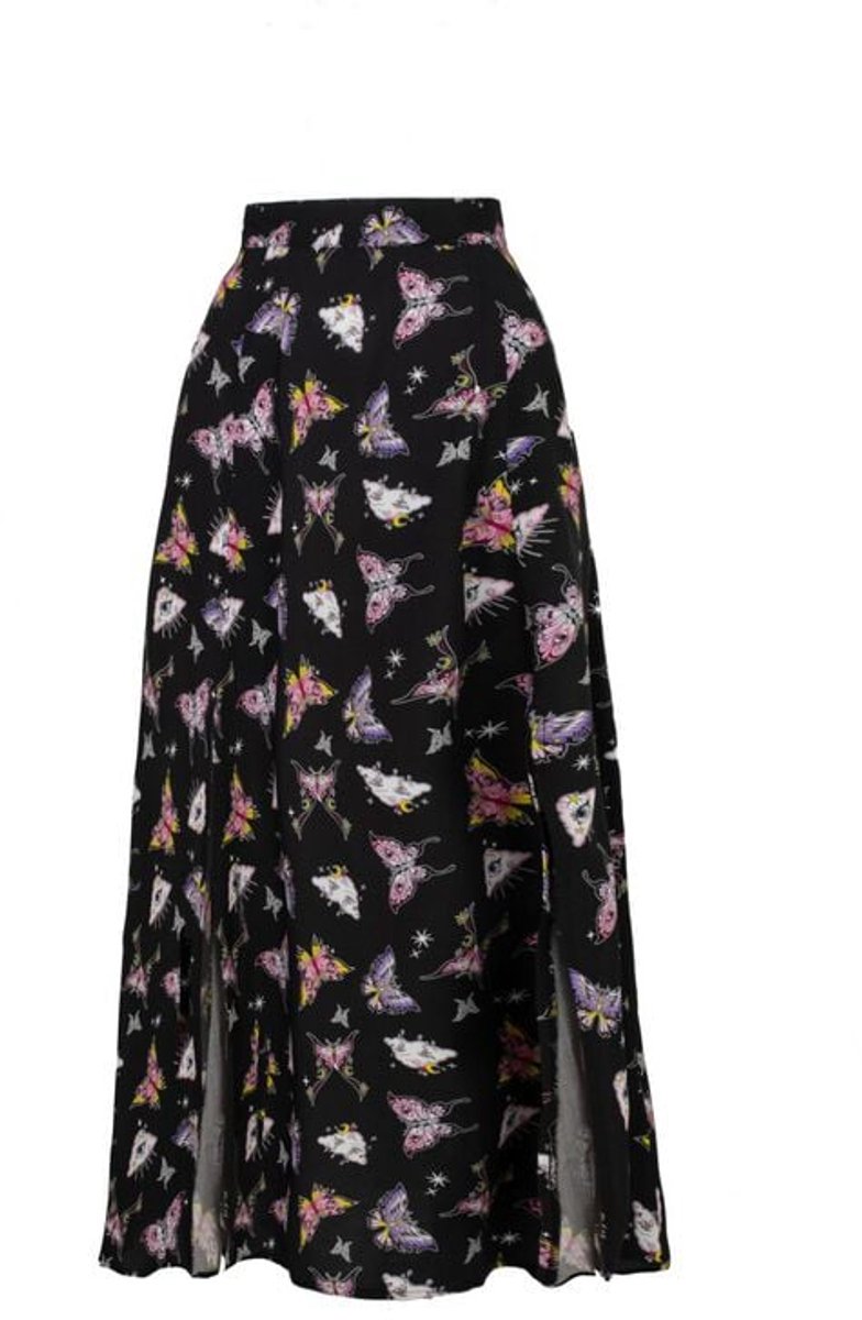Hell Bunny Kocho Dames Maxirok - meerkleurig - 4XL