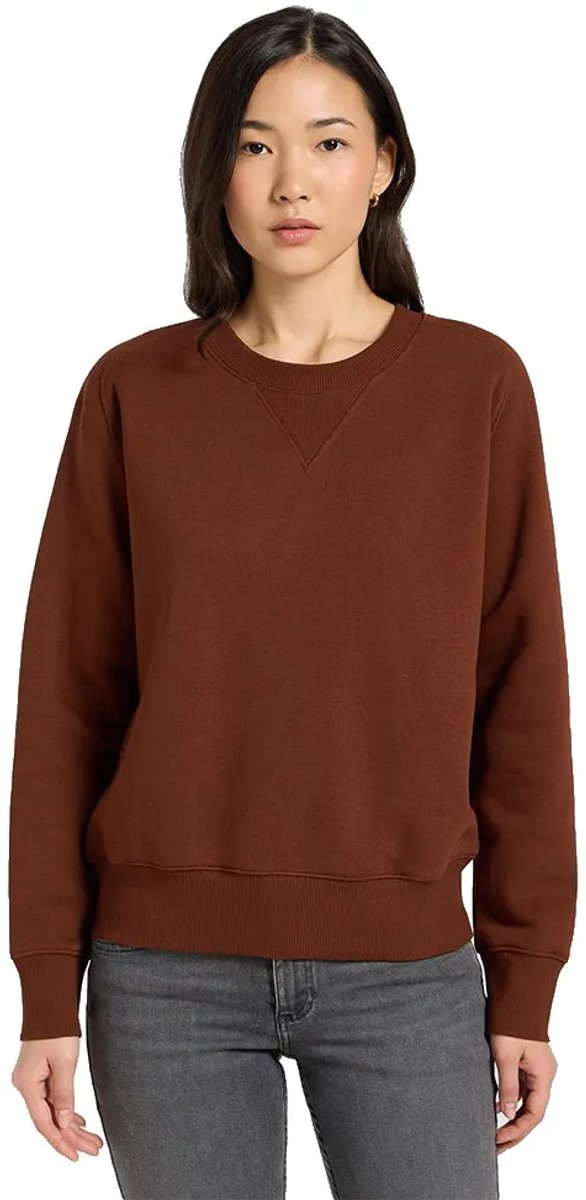 Lee 112371293 Sweatshirt XS Vrouw Bruin