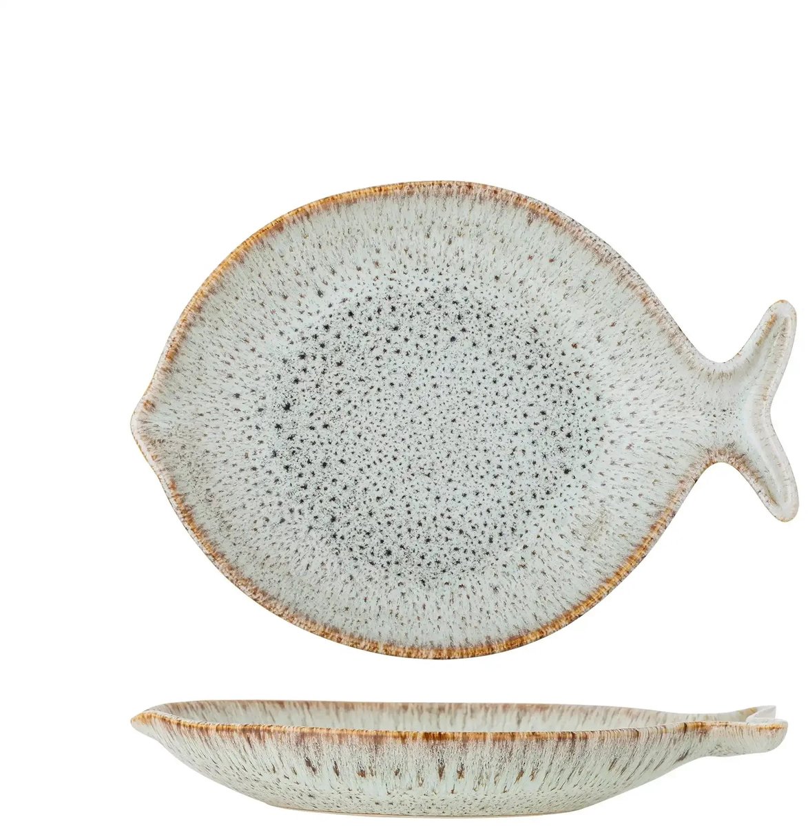 Serveerbord aardewerk naturel Fleur 27cm