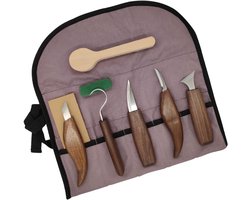 Wood Carving Kit - Hand Carving Chisel Set - Ergonomisch Walnoot Handvat - Duurzaam Legeringsstaal - Lichtgewicht Voor DIY Houtbewerking - 1 Set Voor Beginners En Professionals