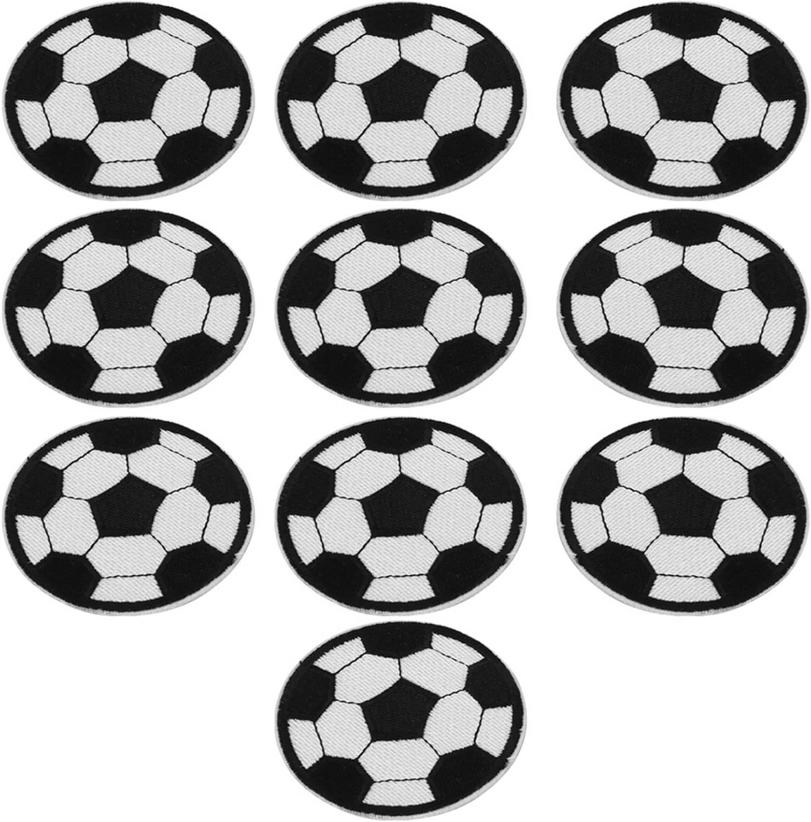 1184x1200.jpg Veelzijdige Voetbal Borduurpatches met Strijk- en Naaiopties - 10 Stuks voor Kledingaccessoires en Badges - Afbeelding 1