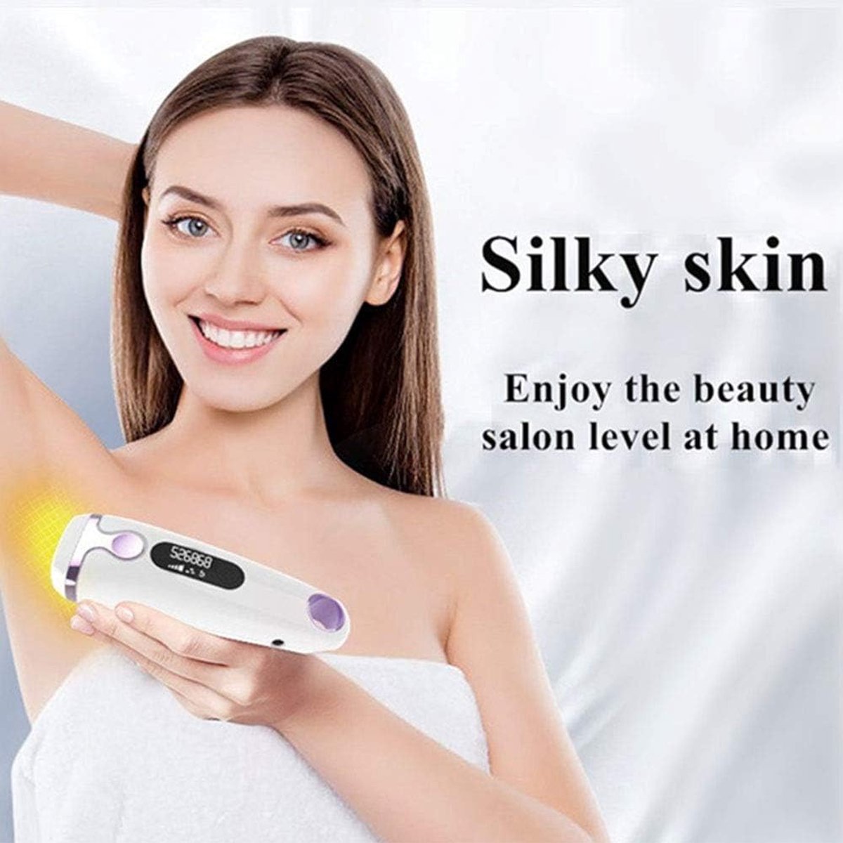 HORCONDORM S.R.L. IPL Laser Ontharing Apparaat Permanente Pijnloze Remover Vermindering van Haargroei voor Vrouwen en Man Thuis Hele Lichaam Oksels Rug Benen Armen Gezicht Bikini Lijn, Met koord thumbnail 3