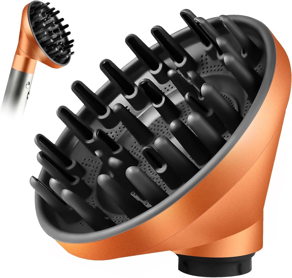 Diffuser Accessoire voor Airwrap Styler - Transformeer je Haarstyler in een Föhn met Gouden Afwerking, Geschikt voor Diverse Haartypes en Styling