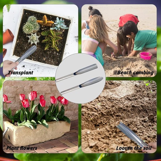 Graaf- en Potschep - Handgereedschap voor Planten & Tuinieren - Roestvrijstalen Tuinschep - Grondzeef & Transportset-Belle's product van Merkloos	 — afbeelding 4