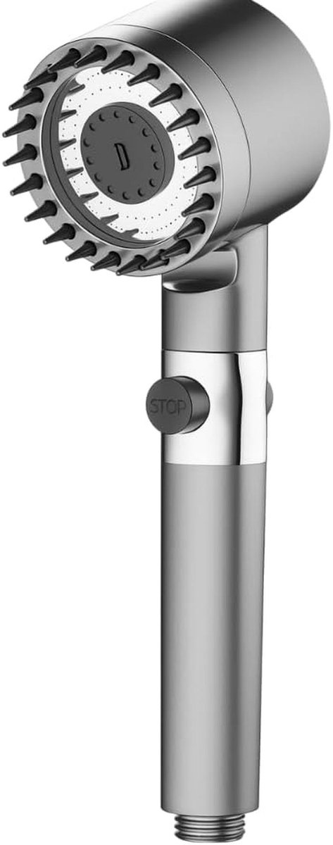 Douchekop - Regendouchekop - Krachtige Douche - 3 Straalmodi - 25 x 8 x 127 cm - Zilver
