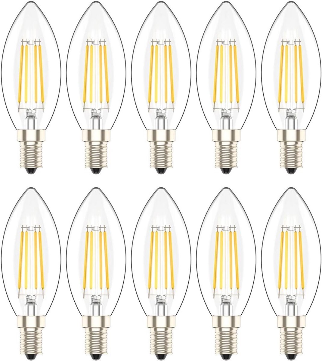 LED Kaarslampen - C35 Lampen - Sfeerverlichting Thuis - Energie Efficiënt - E14 Fitting -