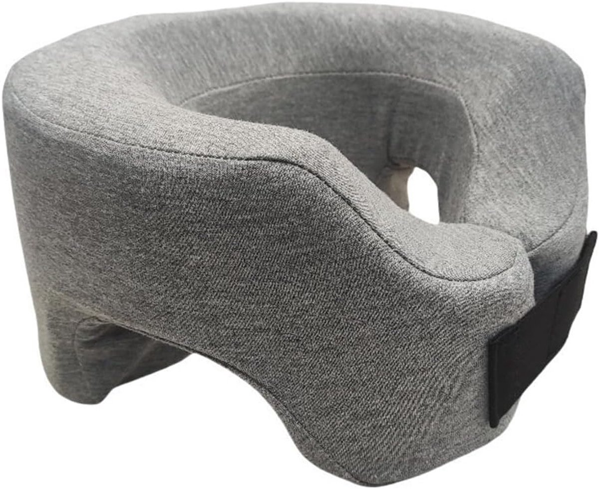 Comfortabel Gezichtskussen voor Massage Tafel en Stoel, Ideaal voor Ontspanning en Wellness, Lichtgrijs