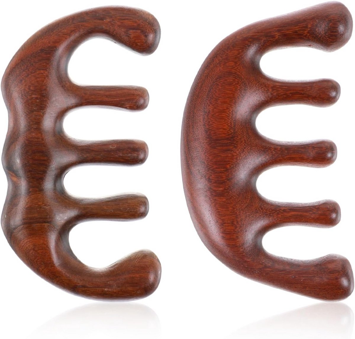 Houten Hoofdmassagekammen Set (2 stuks) voor Hoofdhuidmassage en Haarverzorging