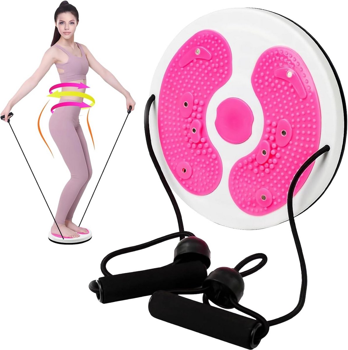 Twistfit Draaischijf - Buikspiertrainer Workout - Bruikspiertrainer Fitness - Balance Board Core - Workoutplatform