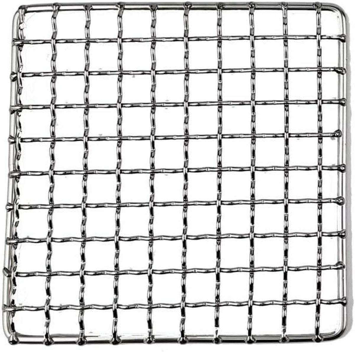 BBQ Rooster - Grillmat - Buiten Koken - Antiaanbaklaag - 35.5x35.5cm - Zilver