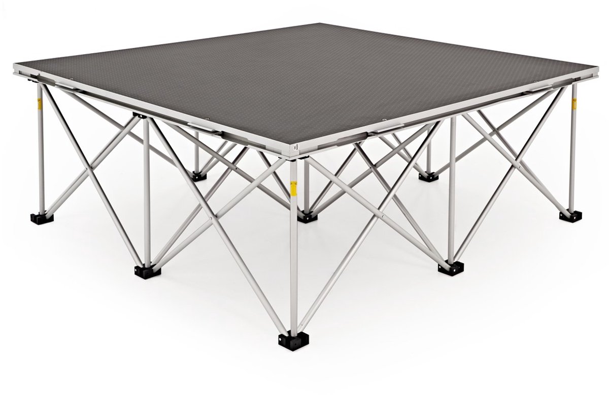 1 m x 1 m Draagbare Podiumset van Gear4music, 40 cm