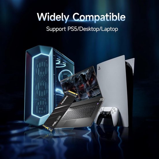 Interne SSD - Opslag Schijf - Snelle Data Overdracht - PCIe Gen4x4 Interface - 500GB Capaciteit — afbeelding 5
