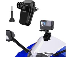 Camerahouder van aluminiumlegering Geschikt voor motorfietsGeschikt voorruit, geschikt Geschikt voor GoPro Hero 13/12/11/10, Insta360 X5/X4/X3/Go/3/Ace Pro/2/GO Ultra, DJI Osmo Nano Action 3/4/5 Pro/6 en Osmo 360.