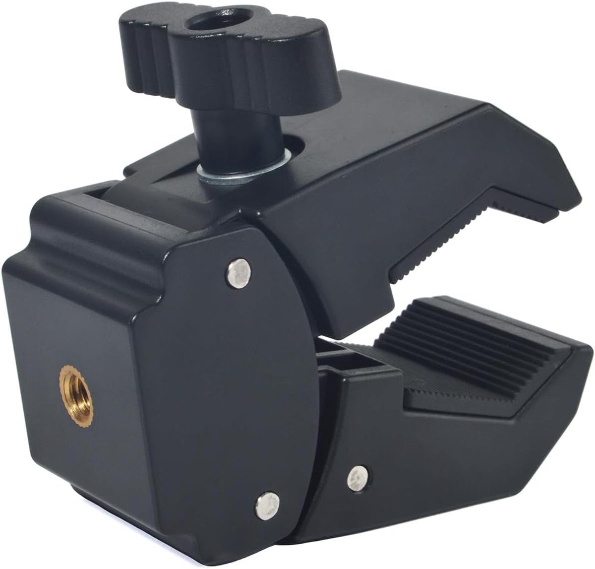 Bevestigingsbasis met 1/4"-20 schroefdraad, geschikt voor stuurrails met een diameter van 0,39 inch tot 1,73 inch, Geschikt voor camerabevestigingsklemmen.