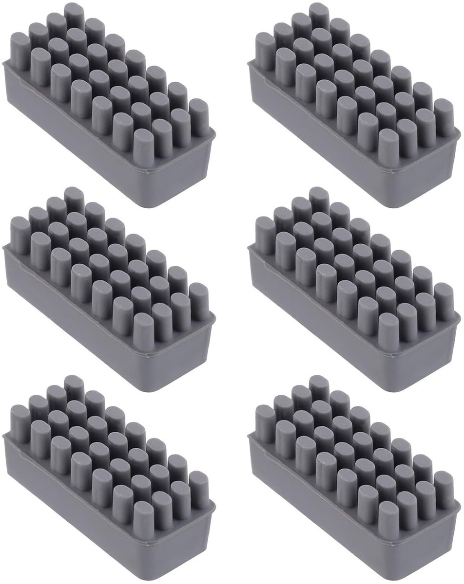 6 Stuks Silicoon Borstels voor 3D Printer Nozzle Reiniging Hittebestendig