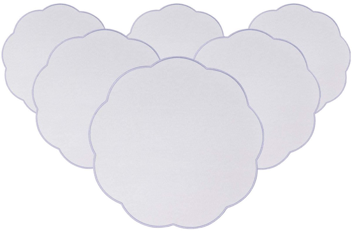 Platzsets Fleur Accessoires ø 40 cm Set van 6