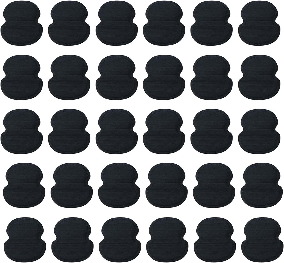 Zweetpads - Anti-zweet - Ondersteuning - Herbruikbaar - 115 x 120 mm - Zwart