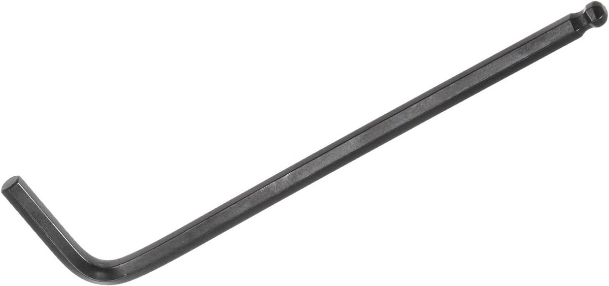 L-Handle Inbussleutel 5mm, 126mm Lengte, CR-V L-Vormige Hex Sleutel voor Thuisreparatie en Mechanisch Onderhoud, 1-Stuk