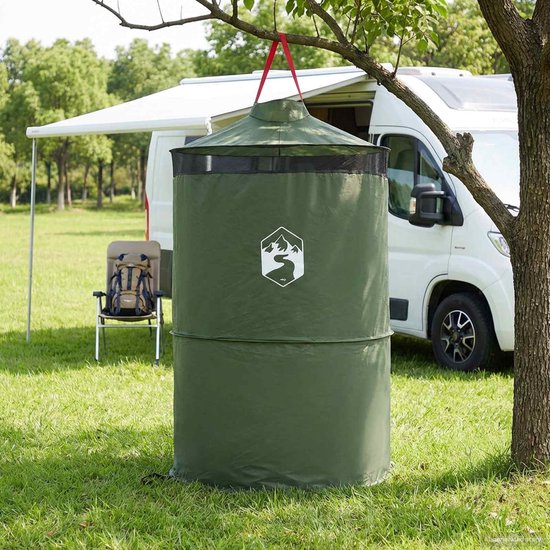 vidaXL - Pop-up - Toilet - Tent - met - Hangtouw - Groen - 97 - x - 126 - cm van Vidaxl — afbeelding 4
