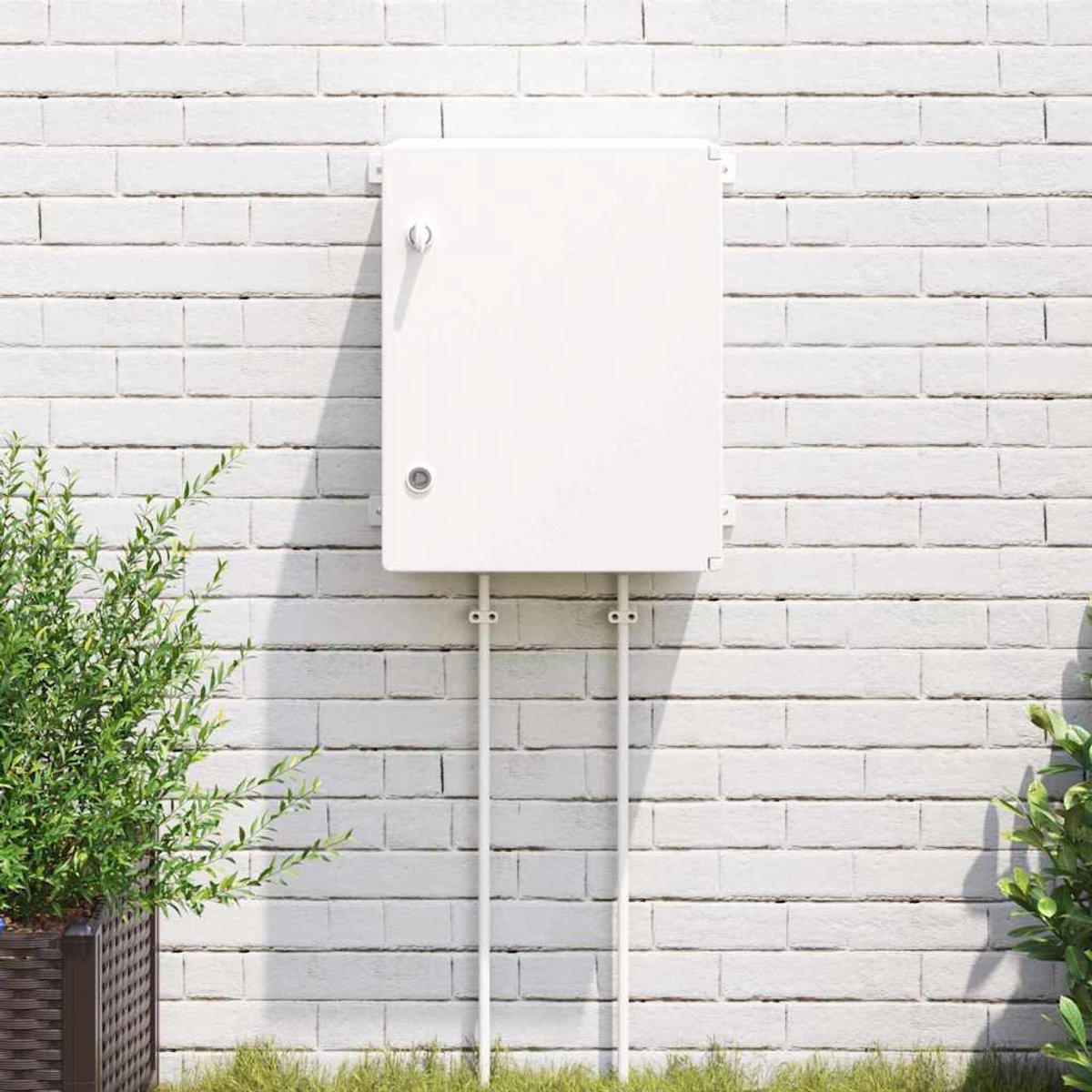 vidaXL - Besturingskast - Grijs - 47 - x - 24 - x - 50 - cm - ABS - Kunststof