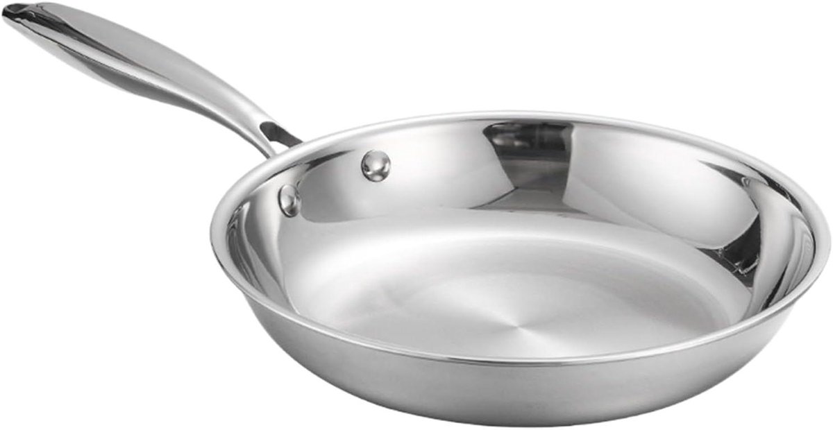 Diepe Koekenpan Ovenbestendige Pan Dagelijks Koken Gelijkmatige Warmteverdeling 28 cm Meerkleurig