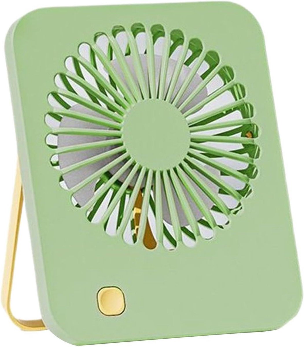 Tafelventilator - Bureauventilator Mini - Persoonlijke Koeling - 180 Graden Kantelbaar - 16.5 cm - Groen