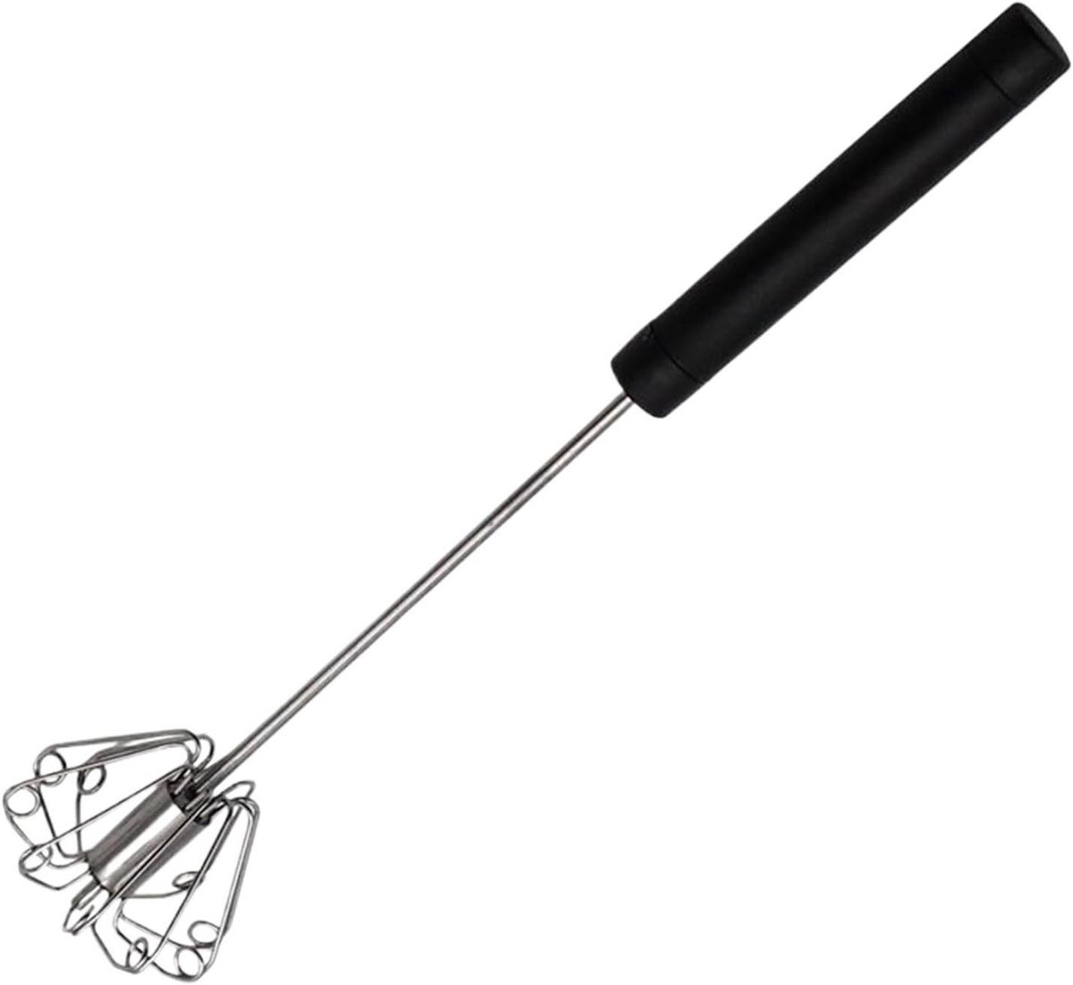 Keukengarde Roestvrijstaal - Mixer Garde - Moeiteloos Mengen - Semi-automatisch Persontwerp - 26 cm - Zwart