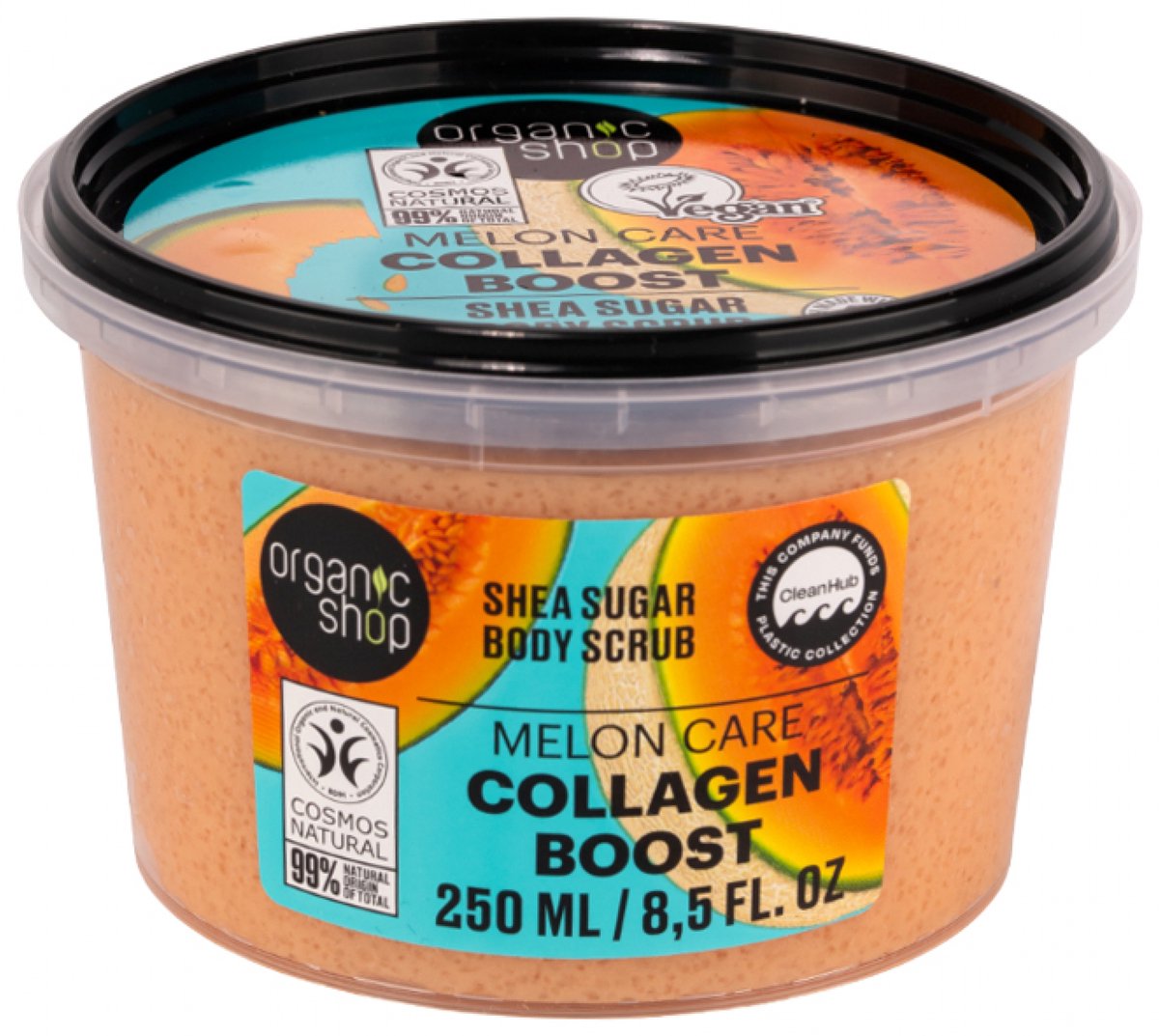Organic Shop Body Scrub Collagen Boost Melon 250 ml