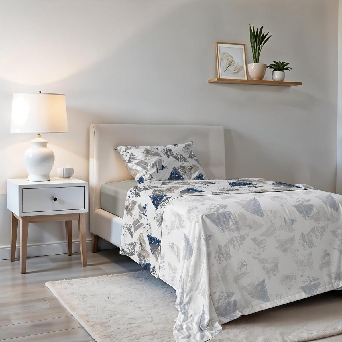 Beddengoed Set - Linnen Set - Slaapkamer Decoratie - Ontworpen in Italië - Eenpersoons - B