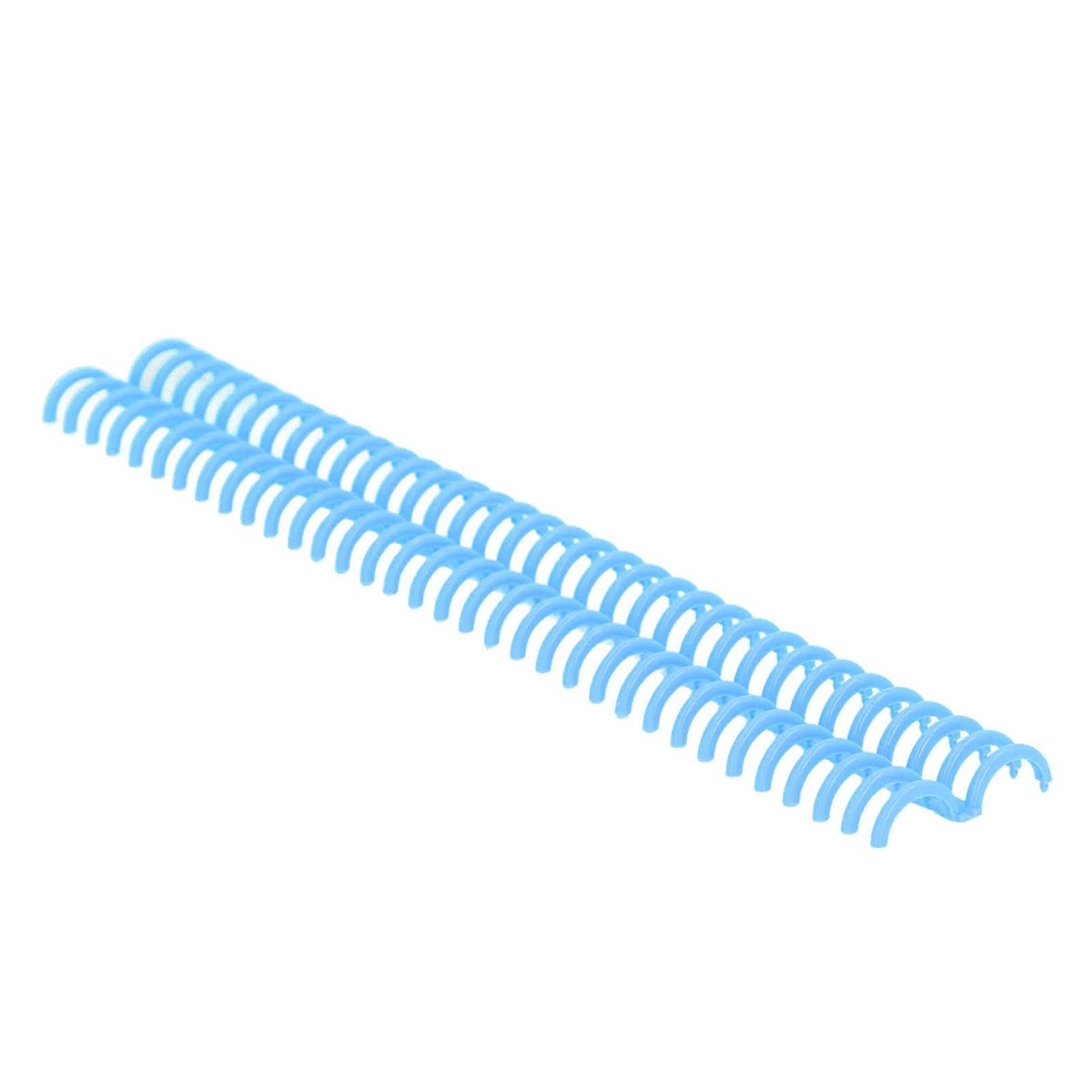 Dailygoods- Bindende Kam 34 Gaten - 10 Stuks - Polypropyleen - Binnendiameter 15mm - Grote Capaciteit - Voor Briefpapier Accessoires - Bindstrip