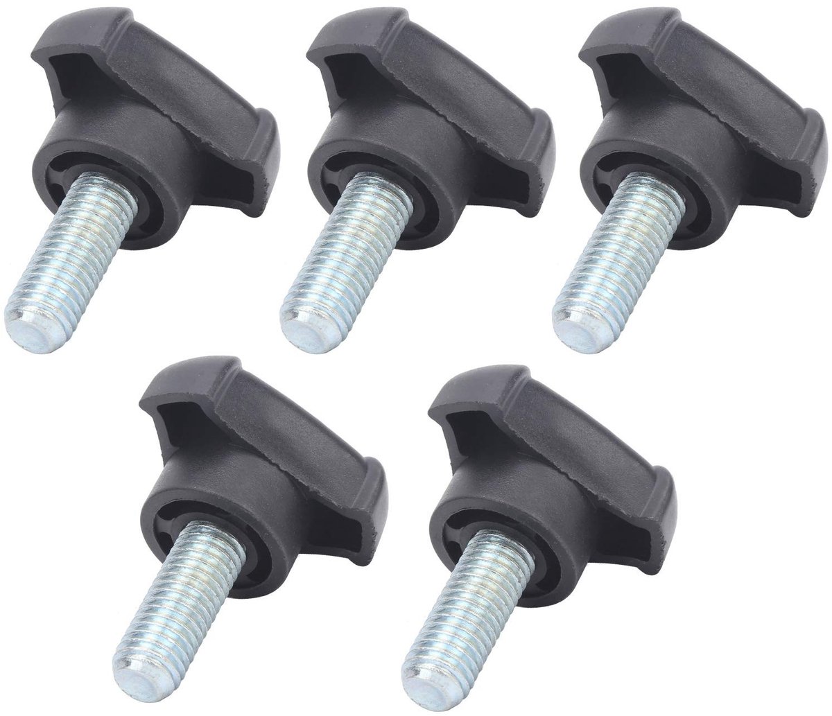Dailygoods- Handgreepschroef 5st M10 - Driehoekige Knop - Aanhaalschroef - Kunststof - Schroeflengte 25mm - Stabiele Prestaties - Hendelschroef