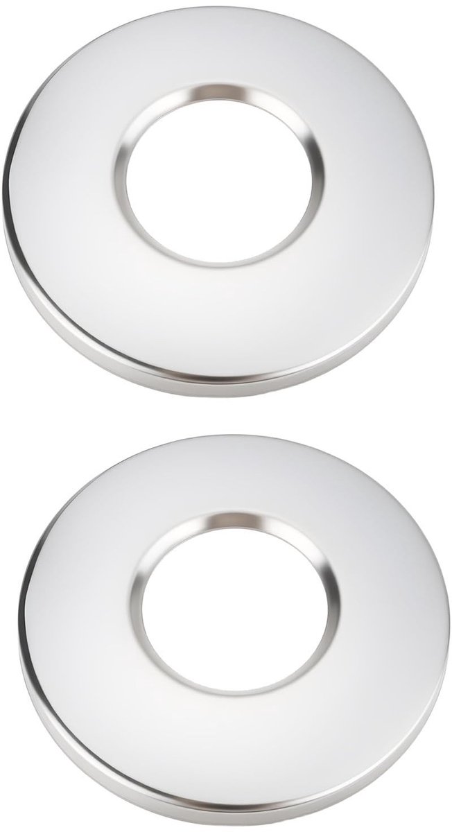 Dailygoods- Handrail Rozet 304 Roestvrij Staal - 1 Paar - Geschikt voor 43mm Leuningen - Corrosiebestendig - UV-bestendig - Afmetingen 100x43mm - Zwembadleuning