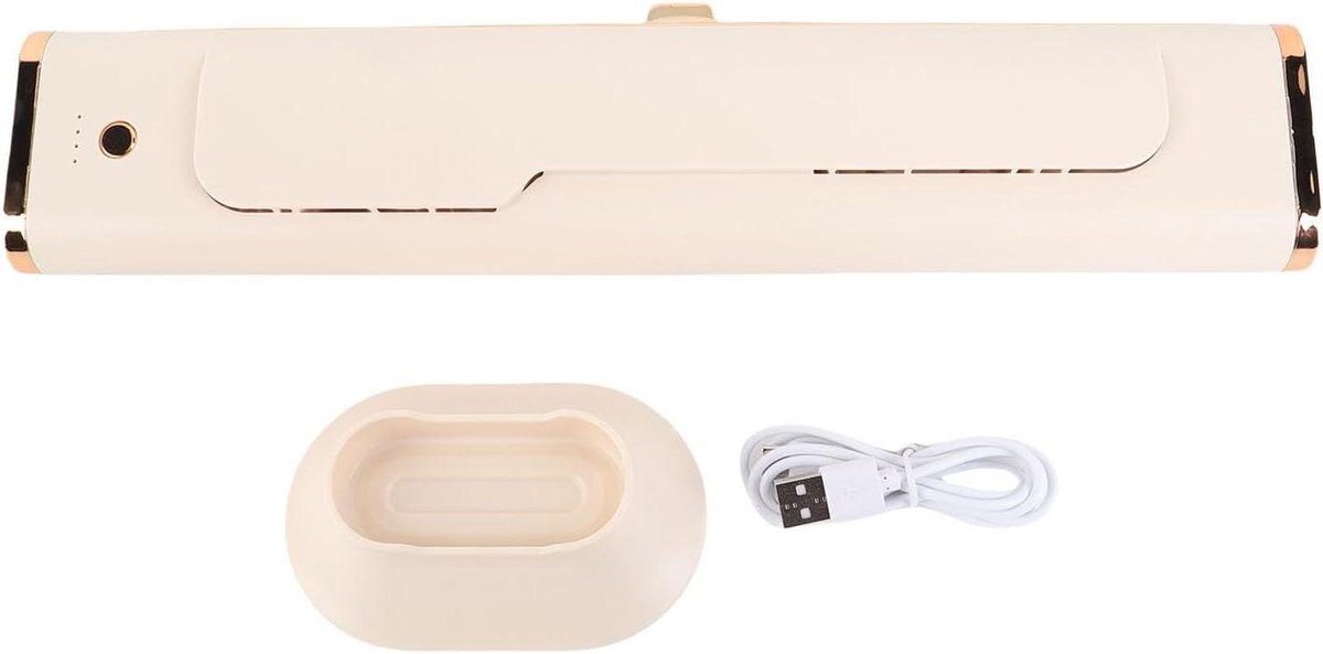 Kleine Torenventilator - Bladloze Ventilator - Persoonlijke Koeling - Compact Bladloos Ontwerp - 39 x 12 x 8 cm - Beige