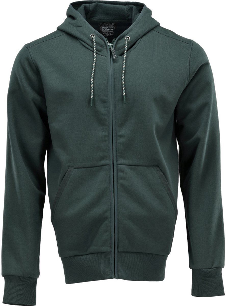 Mascot Customized Capuchontrui met rits 22486-378 - Bosgroen - S