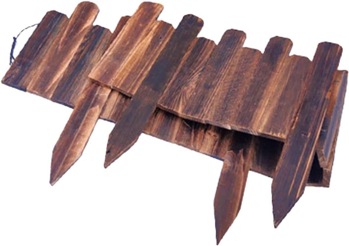 Tuinomheining Hout - Gazonrand Flexibel - Tuinrand Afscheiding - Corrosiebestendig Ontwerp